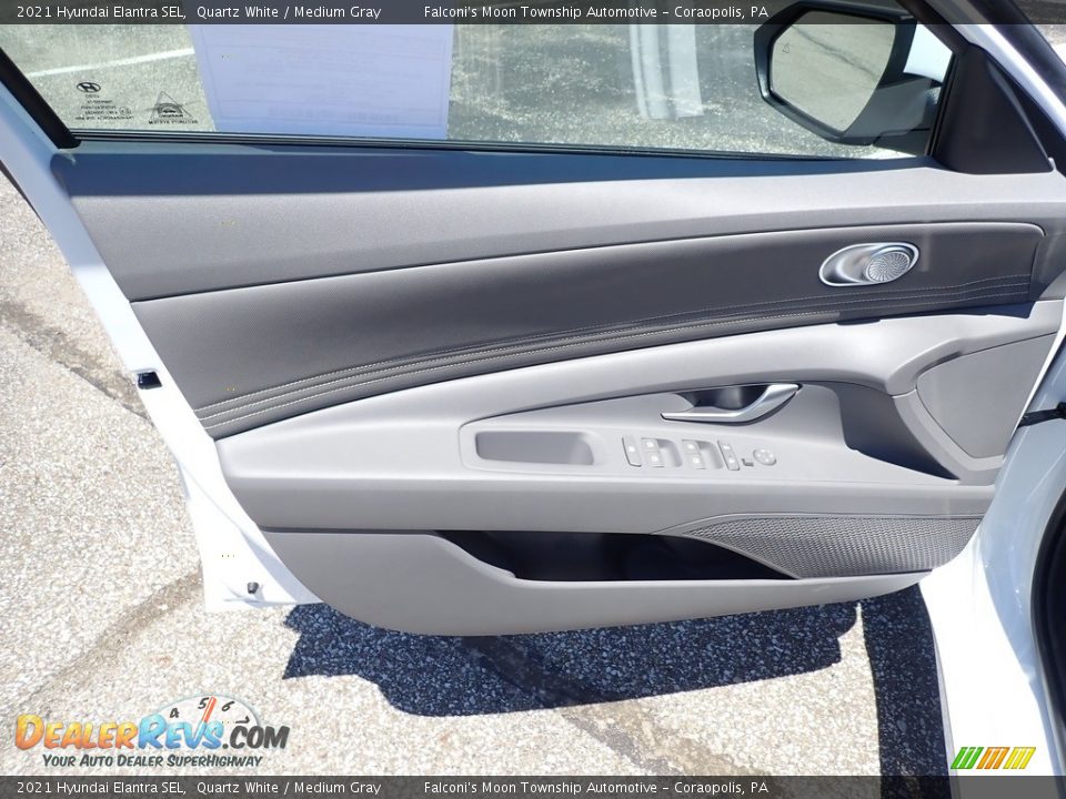 2021 Hyundai Elantra SEL Quartz White / Medium Gray Photo #14