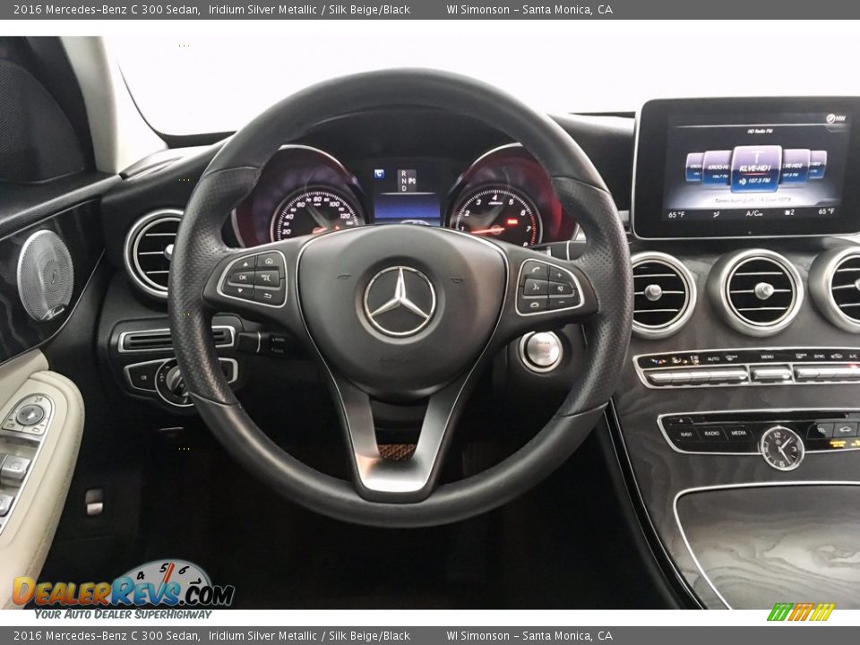 2016 Mercedes-Benz C 300 Sedan Iridium Silver Metallic / Silk Beige/Black Photo #4