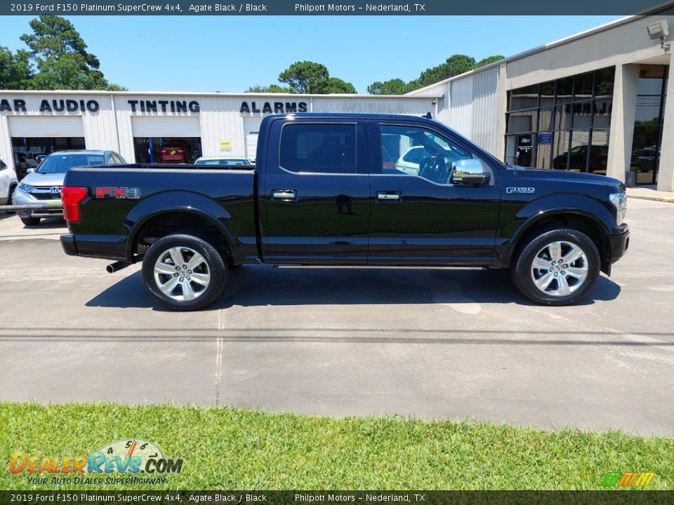 2019 Ford F150 Platinum SuperCrew 4x4 Agate Black / Black Photo #8