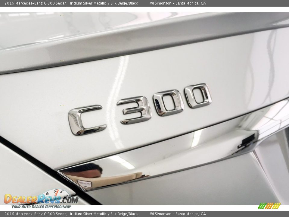 2016 Mercedes-Benz C 300 Sedan Iridium Silver Metallic / Silk Beige/Black Photo #7
