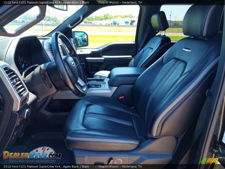 2019 Ford F150 Platinum SuperCrew 4x4 Agate Black / Black Photo #10
