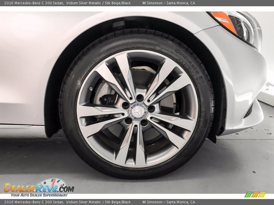 2016 Mercedes-Benz C 300 Sedan Iridium Silver Metallic / Silk Beige/Black Photo #8