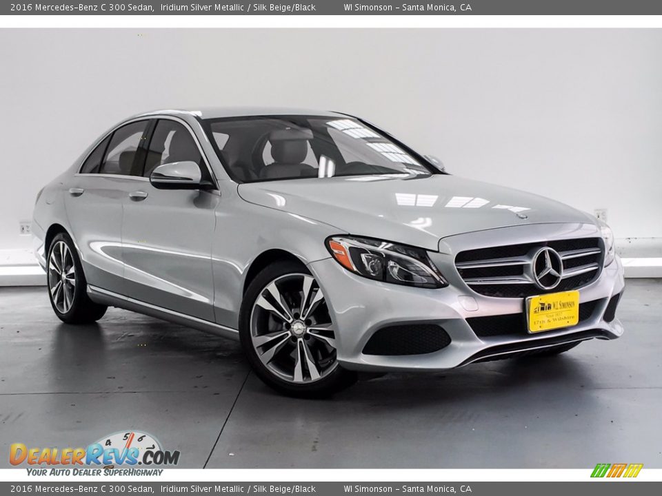 2016 Mercedes-Benz C 300 Sedan Iridium Silver Metallic / Silk Beige/Black Photo #14