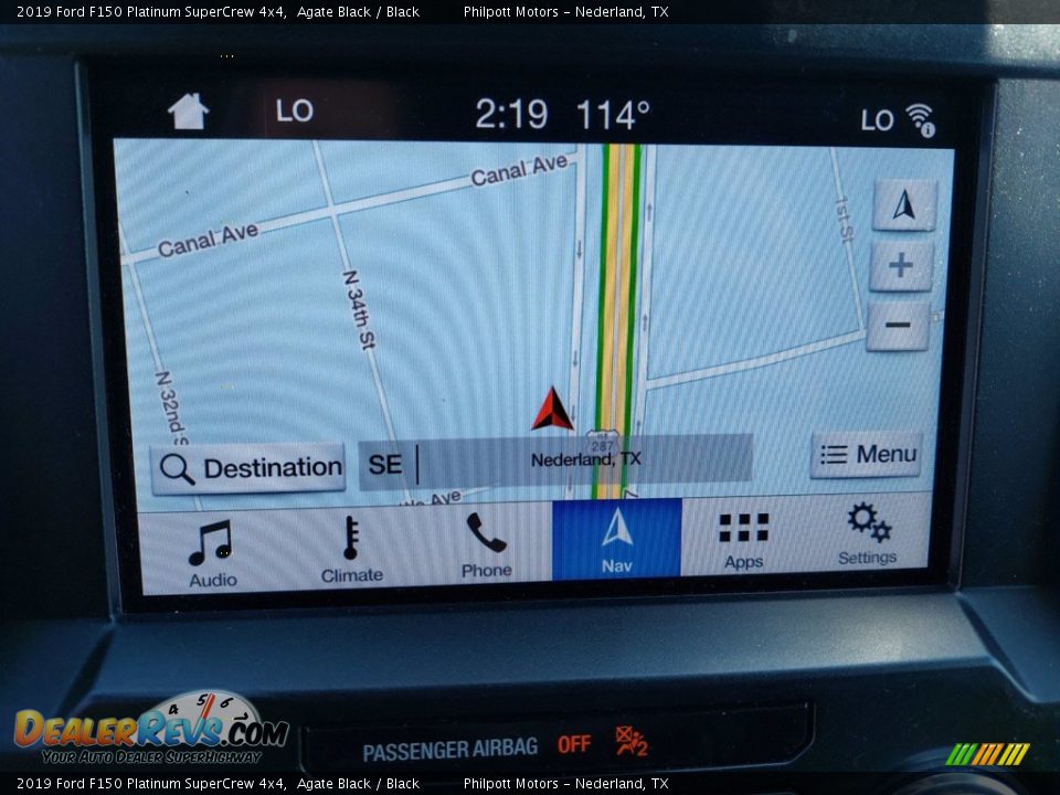2019 Ford F150 Platinum SuperCrew 4x4 Agate Black / Black Photo #22