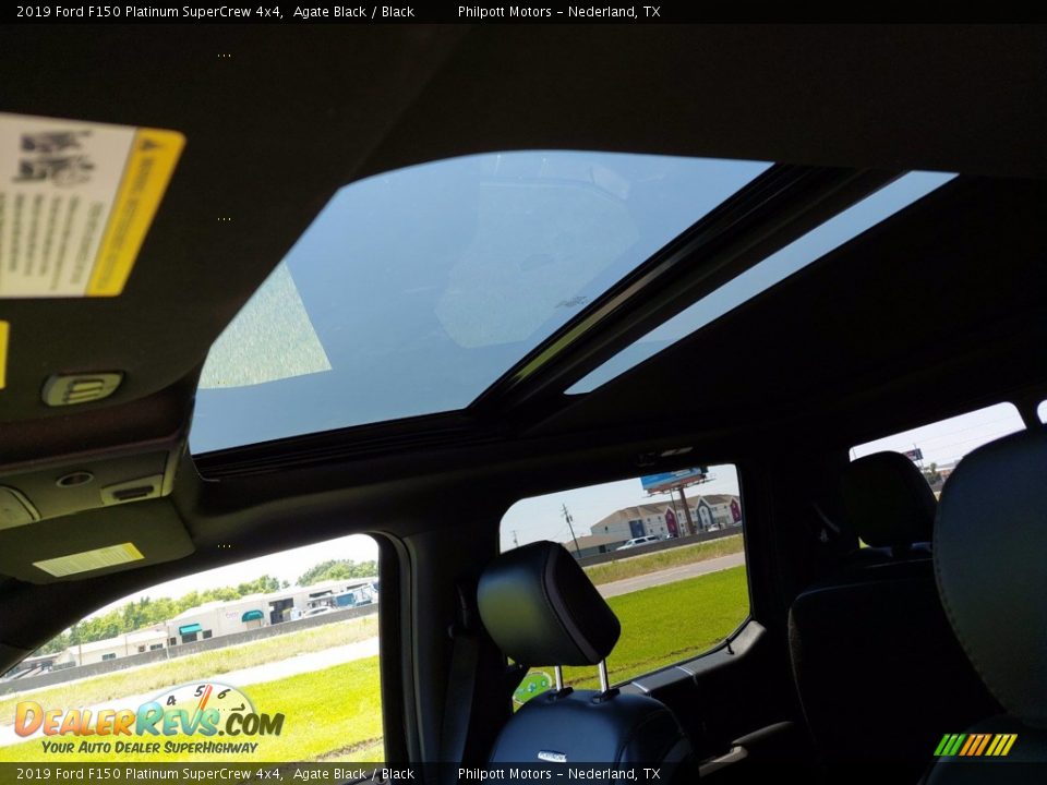 2019 Ford F150 Platinum SuperCrew 4x4 Agate Black / Black Photo #23