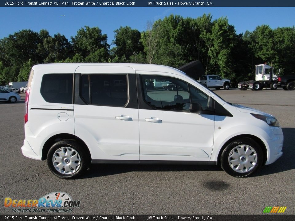 Frozen White 2015 Ford Transit Connect XLT Van Photo #6