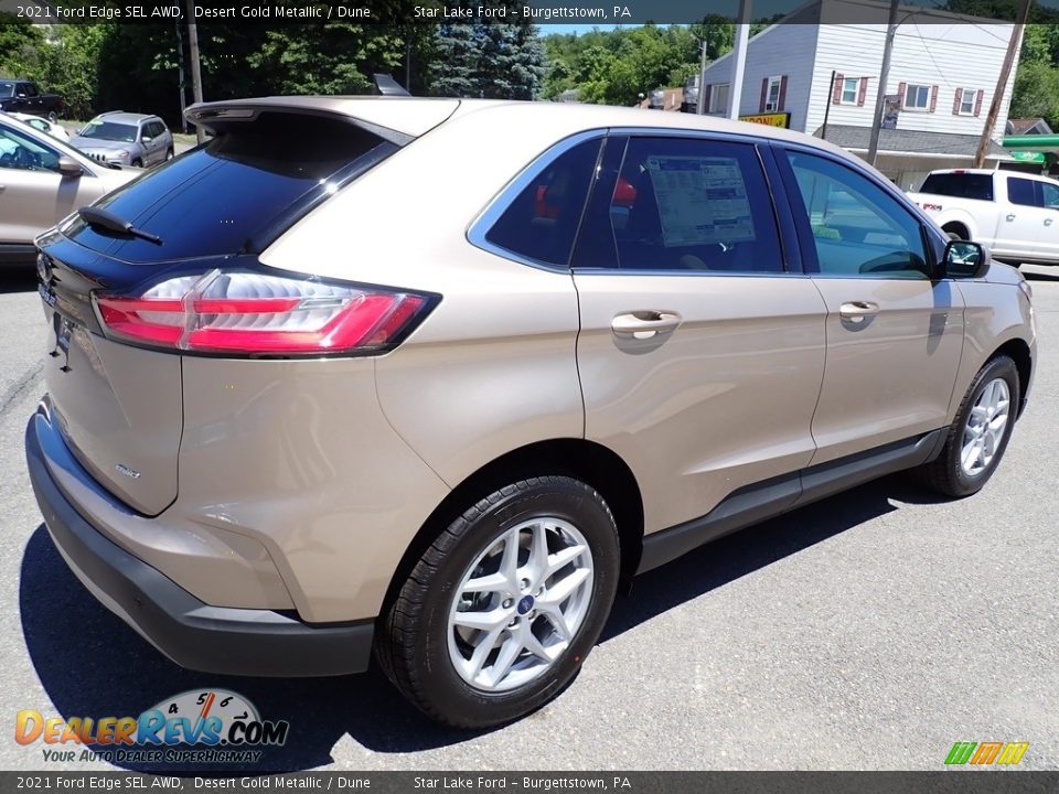 2021 Ford Edge SEL AWD Desert Gold Metallic / Dune Photo #6