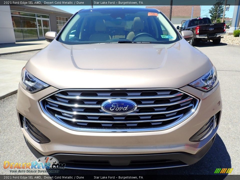 2021 Ford Edge SEL AWD Desert Gold Metallic / Dune Photo #9