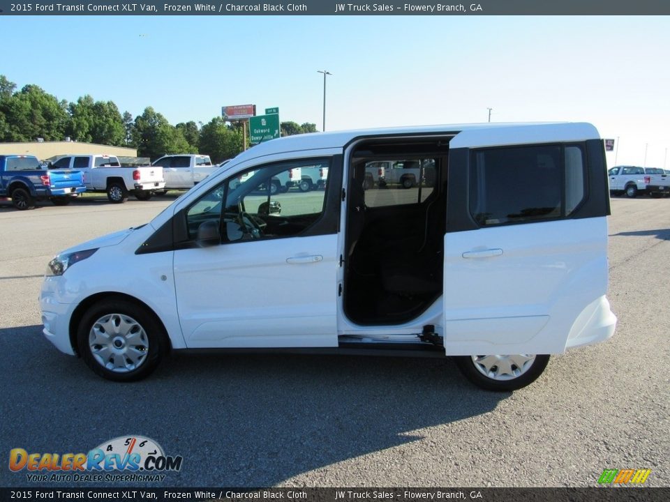 2015 Ford Transit Connect XLT Van Frozen White / Charcoal Black Cloth Photo #10