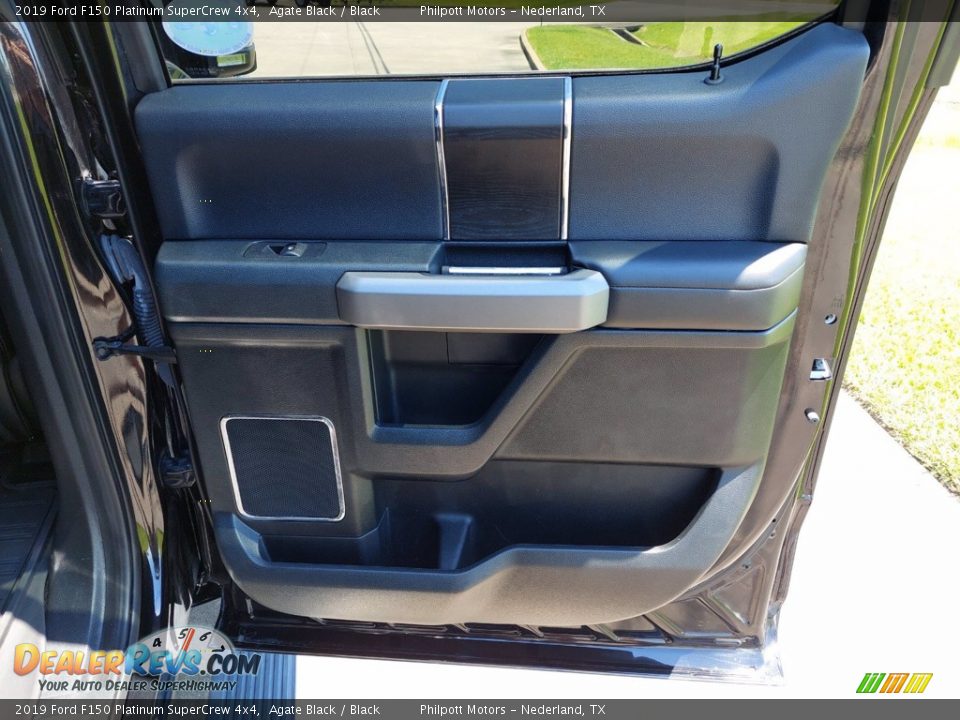 2019 Ford F150 Platinum SuperCrew 4x4 Agate Black / Black Photo #30