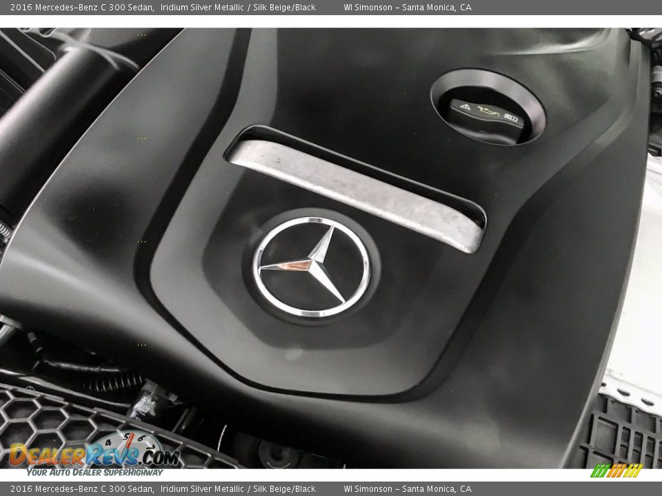 2016 Mercedes-Benz C 300 Sedan Iridium Silver Metallic / Silk Beige/Black Photo #31