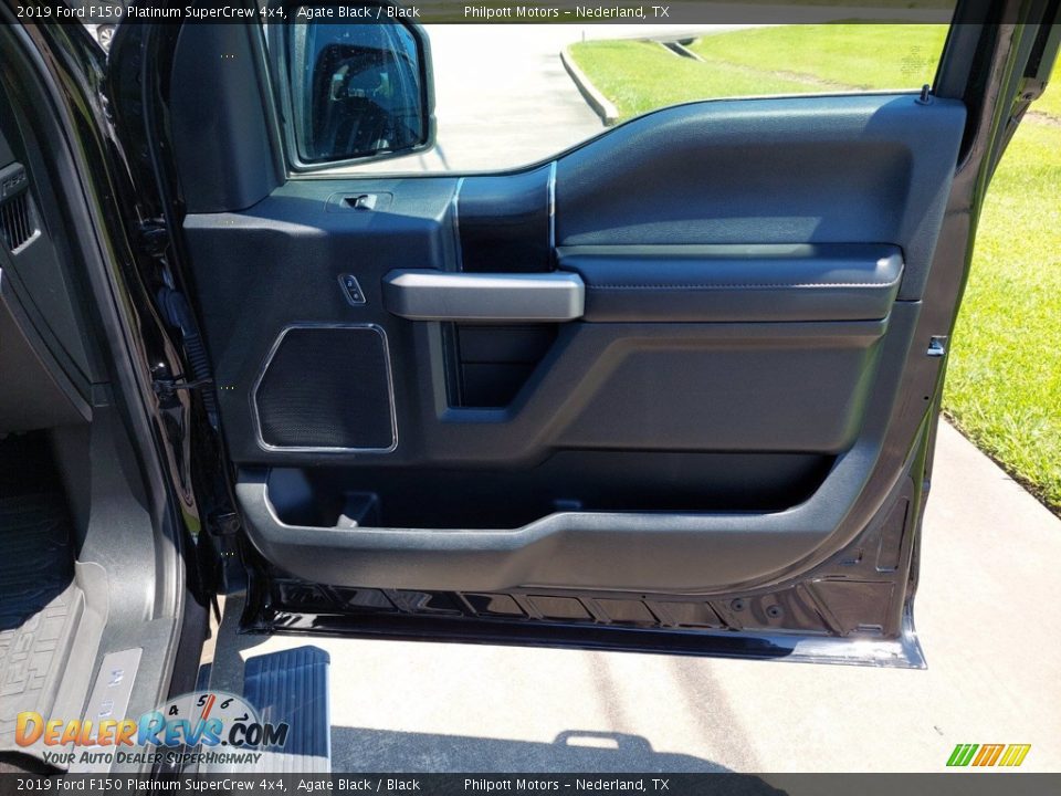 2019 Ford F150 Platinum SuperCrew 4x4 Agate Black / Black Photo #31