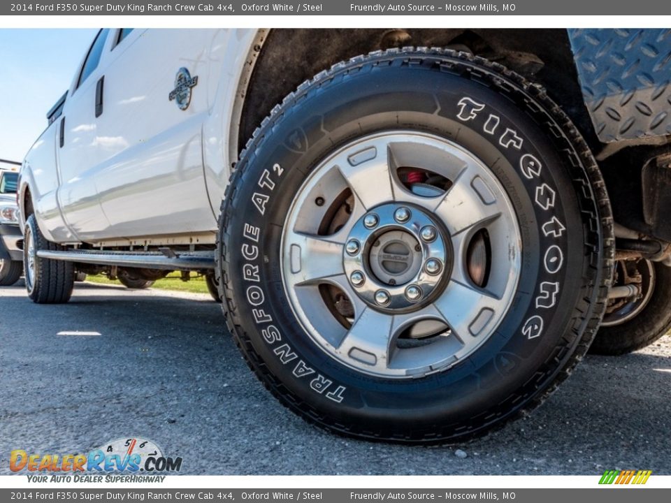 2014 Ford F350 Super Duty King Ranch Crew Cab 4x4 Oxford White / Steel Photo #2