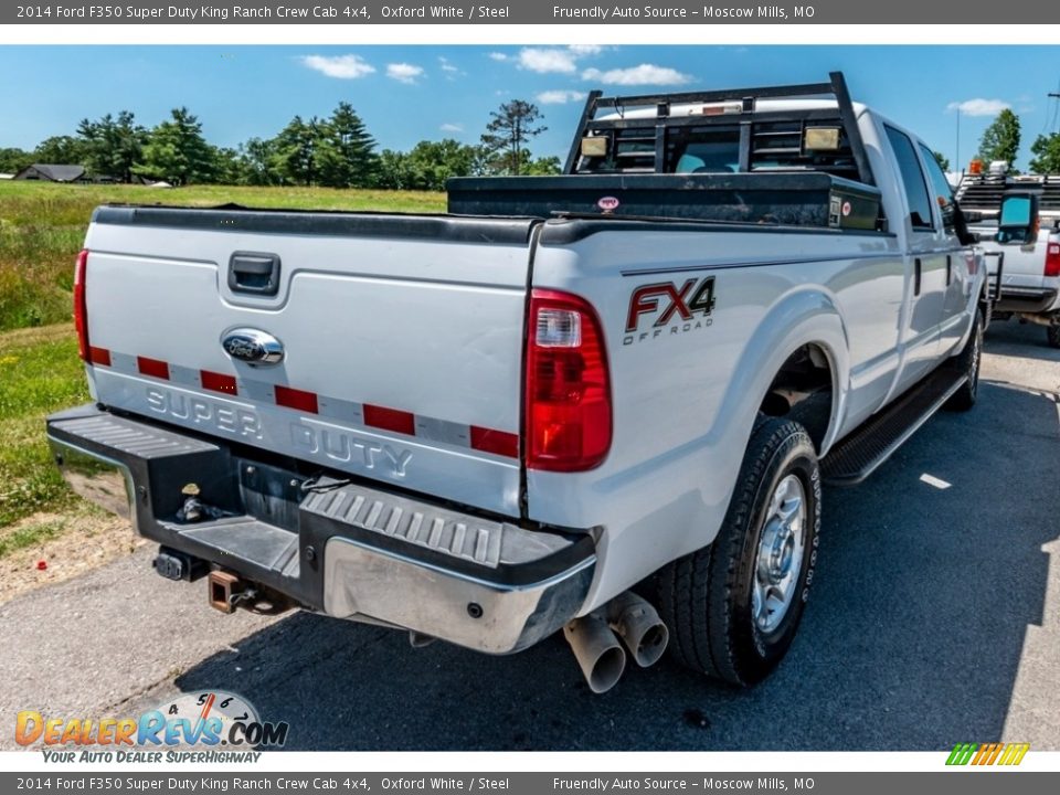 2014 Ford F350 Super Duty King Ranch Crew Cab 4x4 Oxford White / Steel Photo #4