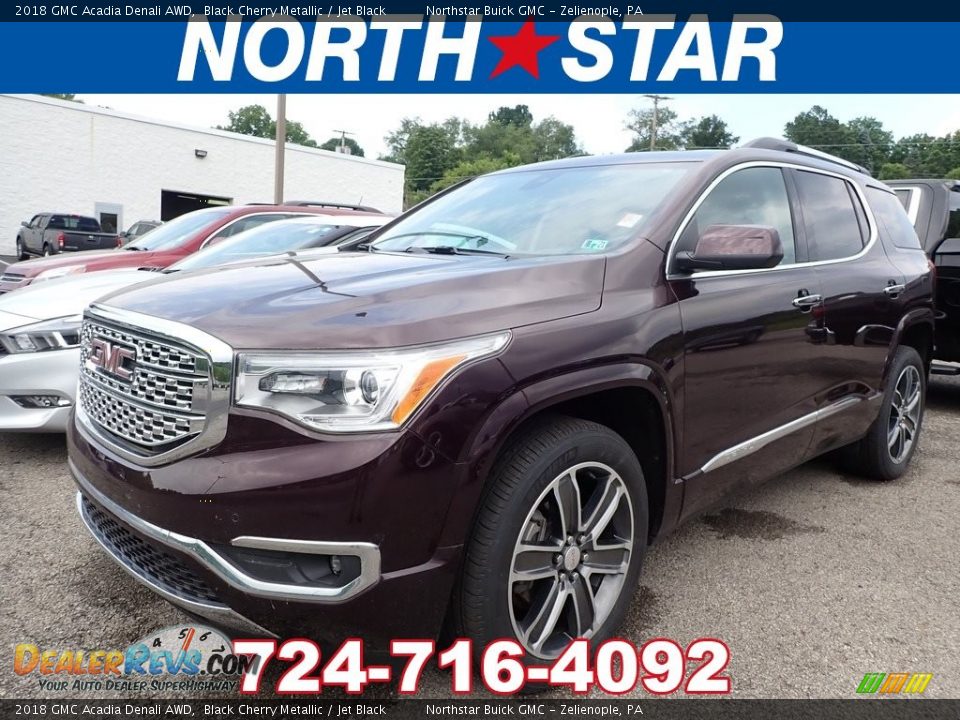 2018 GMC Acadia Denali AWD Black Cherry Metallic / Jet Black Photo #1