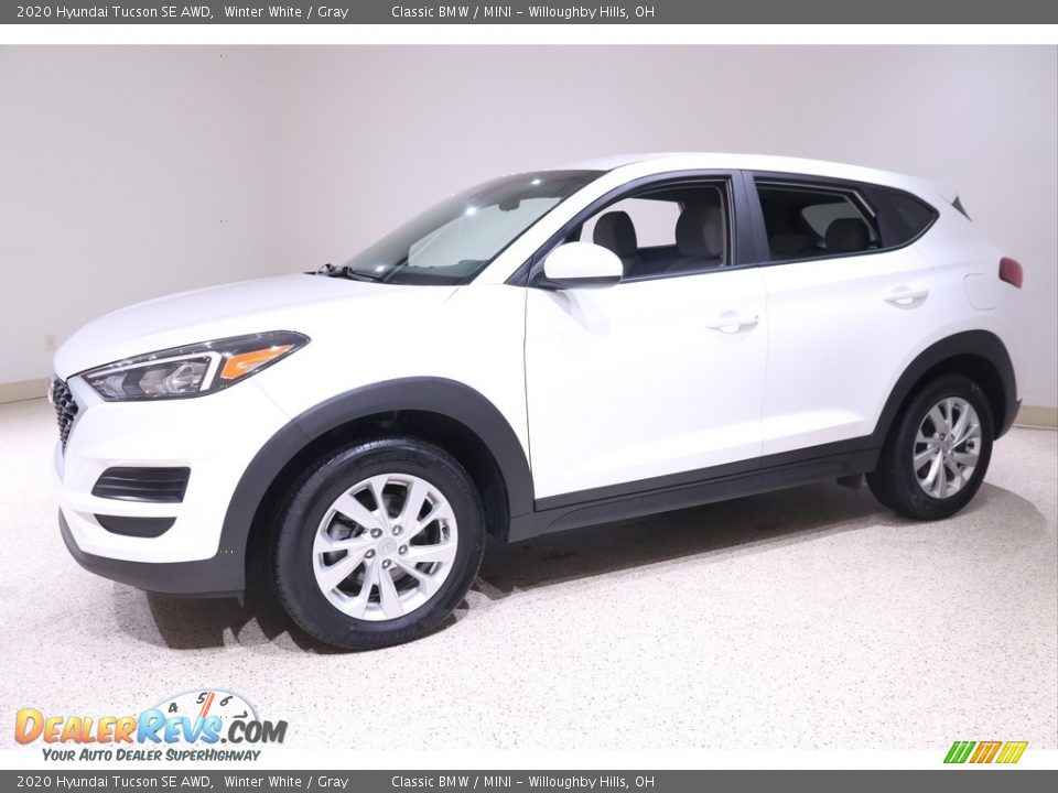 2020 Hyundai Tucson SE AWD Winter White / Gray Photo #3