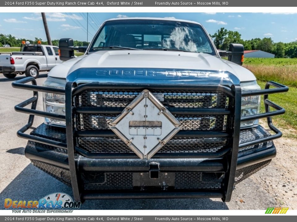 2014 Ford F350 Super Duty King Ranch Crew Cab 4x4 Oxford White / Steel Photo #9