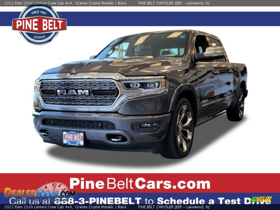 2021 Ram 1500 Limited Crew Cab 4x4 Granite Crystal Metallic / Black Photo #1