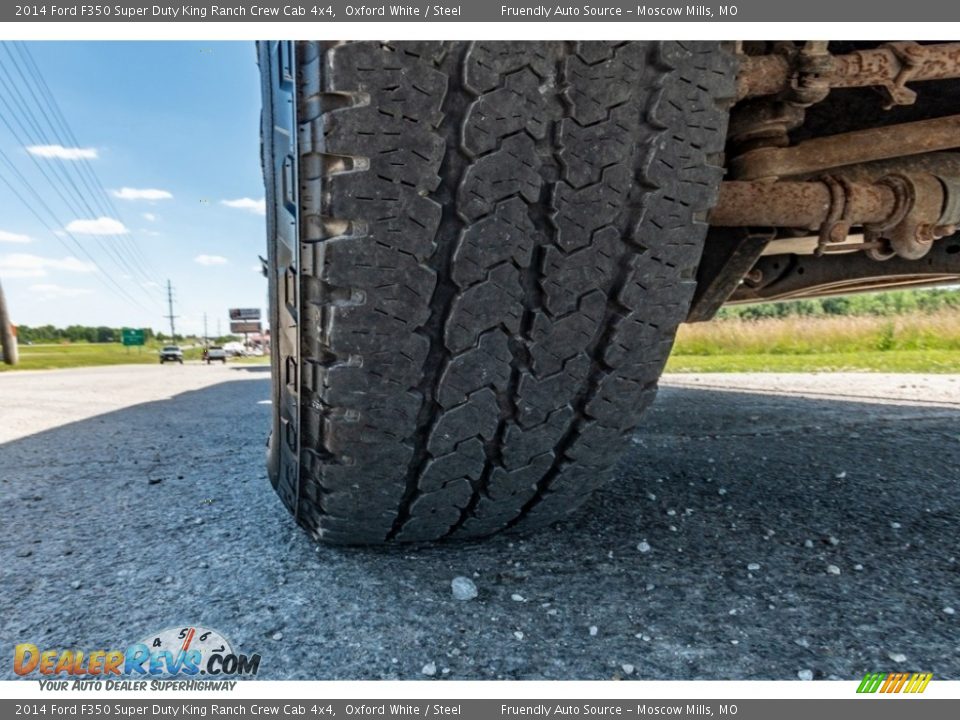 2014 Ford F350 Super Duty King Ranch Crew Cab 4x4 Oxford White / Steel Photo #12