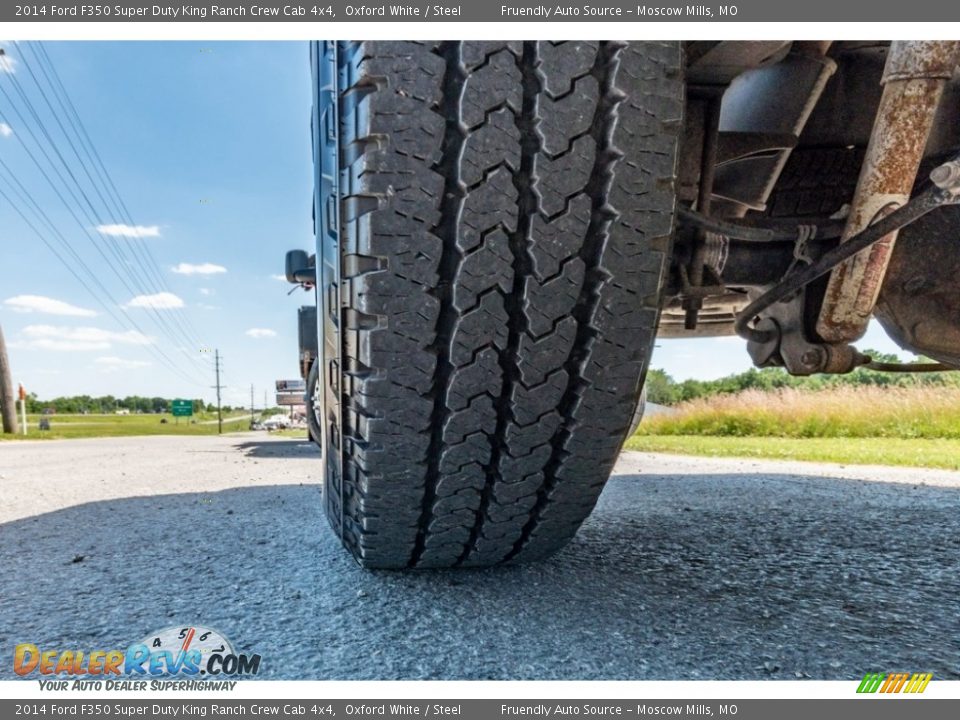 2014 Ford F350 Super Duty King Ranch Crew Cab 4x4 Oxford White / Steel Photo #13