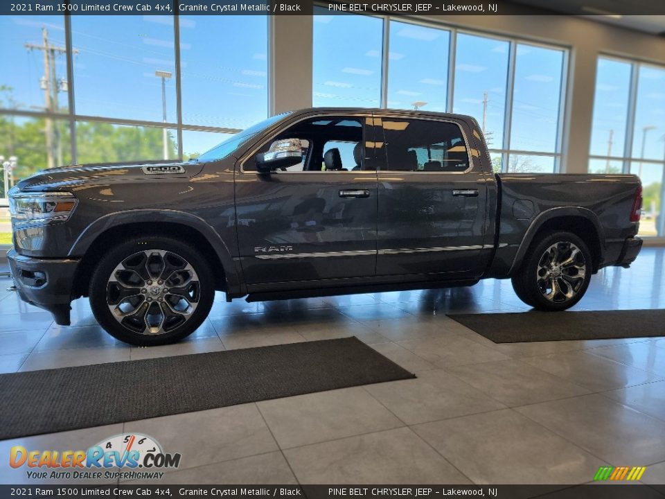 2021 Ram 1500 Limited Crew Cab 4x4 Granite Crystal Metallic / Black Photo #4