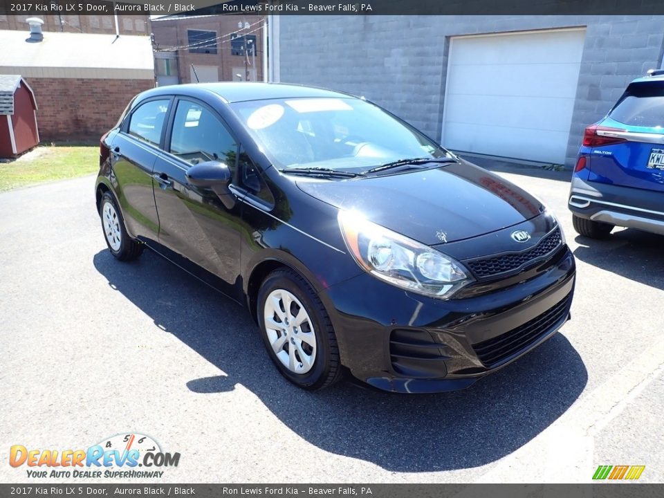 2017 Kia Rio LX 5 Door Aurora Black / Black Photo #3