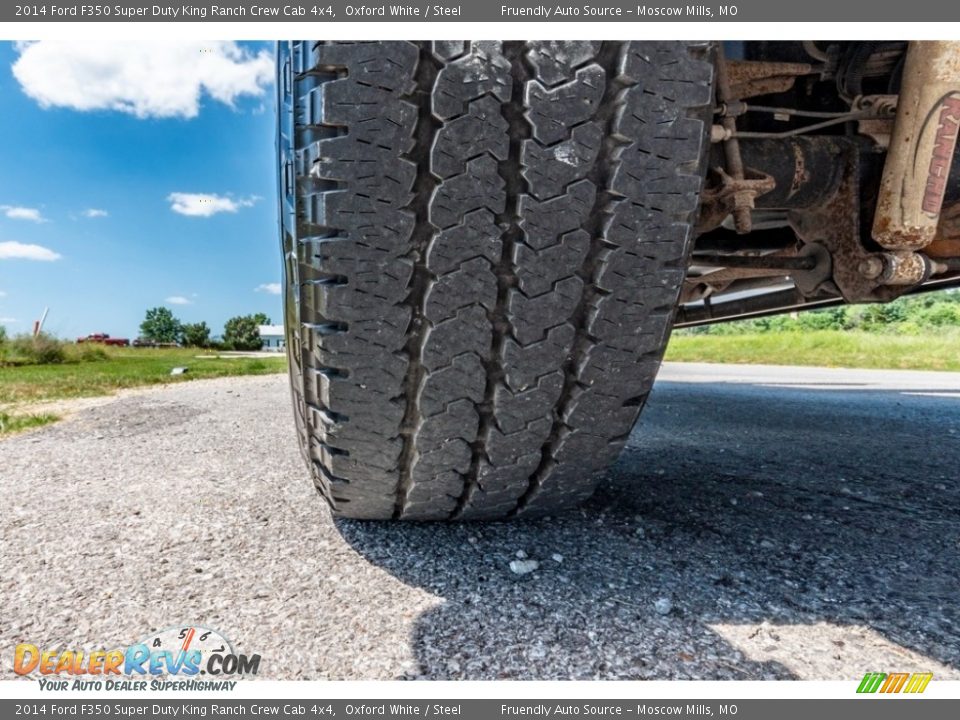 2014 Ford F350 Super Duty King Ranch Crew Cab 4x4 Oxford White / Steel Photo #16