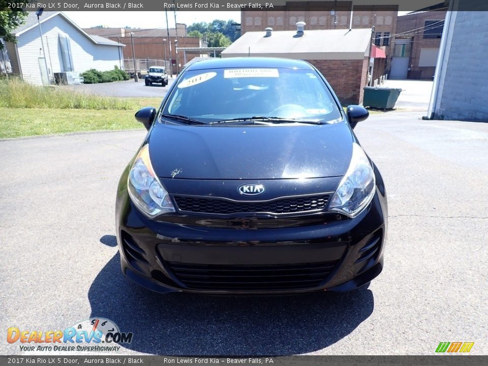 2017 Kia Rio LX 5 Door Aurora Black / Black Photo #4