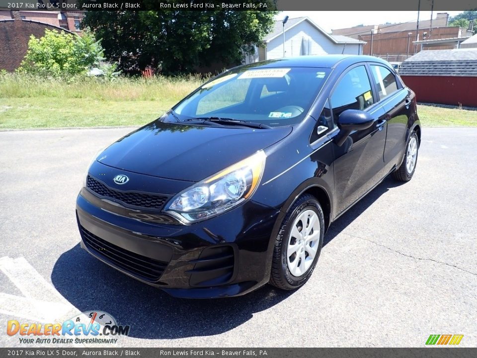 2017 Kia Rio LX 5 Door Aurora Black / Black Photo #5