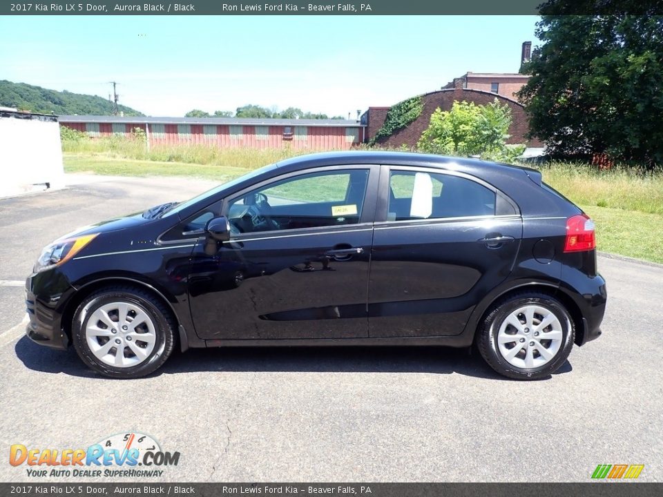 2017 Kia Rio LX 5 Door Aurora Black / Black Photo #6