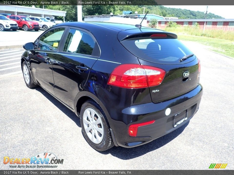 2017 Kia Rio LX 5 Door Aurora Black / Black Photo #7