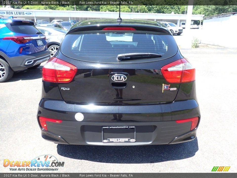 2017 Kia Rio LX 5 Door Aurora Black / Black Photo #8