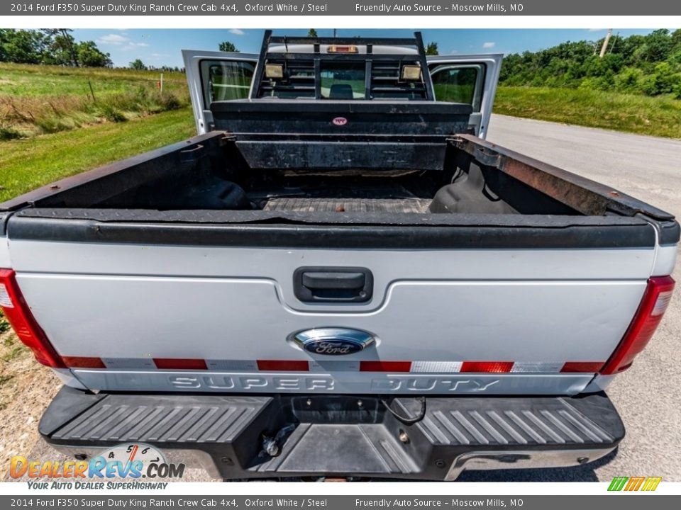 2014 Ford F350 Super Duty King Ranch Crew Cab 4x4 Oxford White / Steel Photo #26