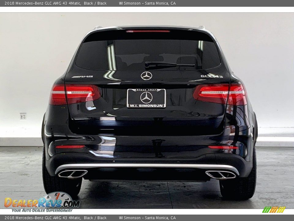 2018 Mercedes-Benz GLC AMG 43 4Matic Black / Black Photo #3