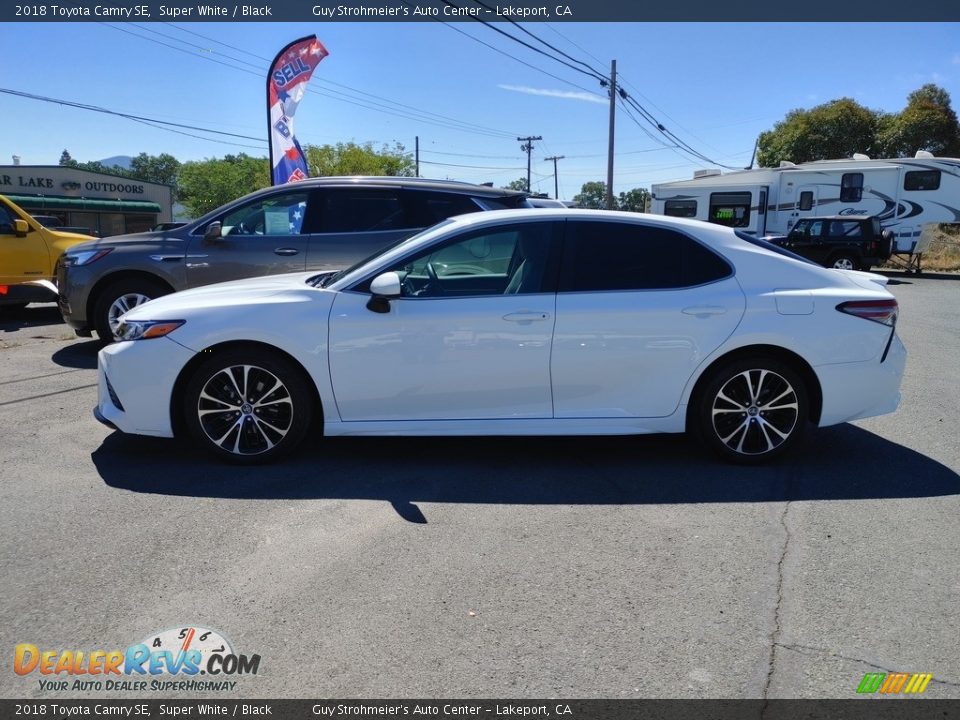 2018 Toyota Camry SE Super White / Black Photo #4