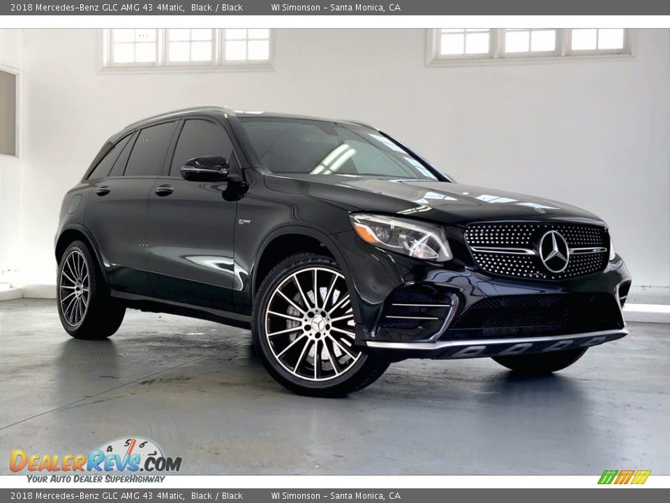 2018 Mercedes-Benz GLC AMG 43 4Matic Black / Black Photo #34