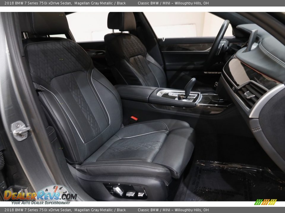 2018 BMW 7 Series 750i xDrive Sedan Magellan Gray Metallic / Black Photo #19