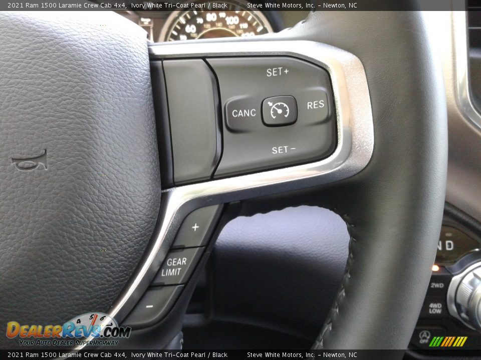 2021 Ram 1500 Laramie Crew Cab 4x4 Ivory White Tri-Coat Pearl / Black Photo #20