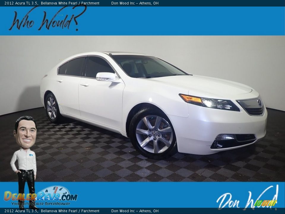 2012 Acura TL 3.5 Bellanova White Pearl / Parchment Photo #1