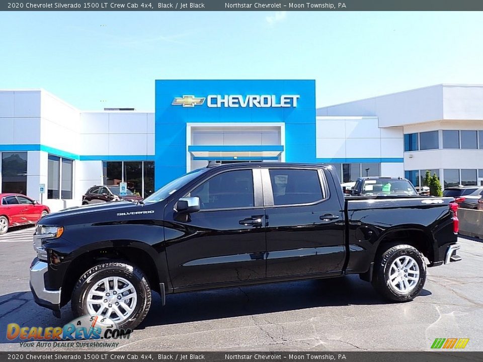 2020 Chevrolet Silverado 1500 LT Crew Cab 4x4 Black / Jet Black Photo #1