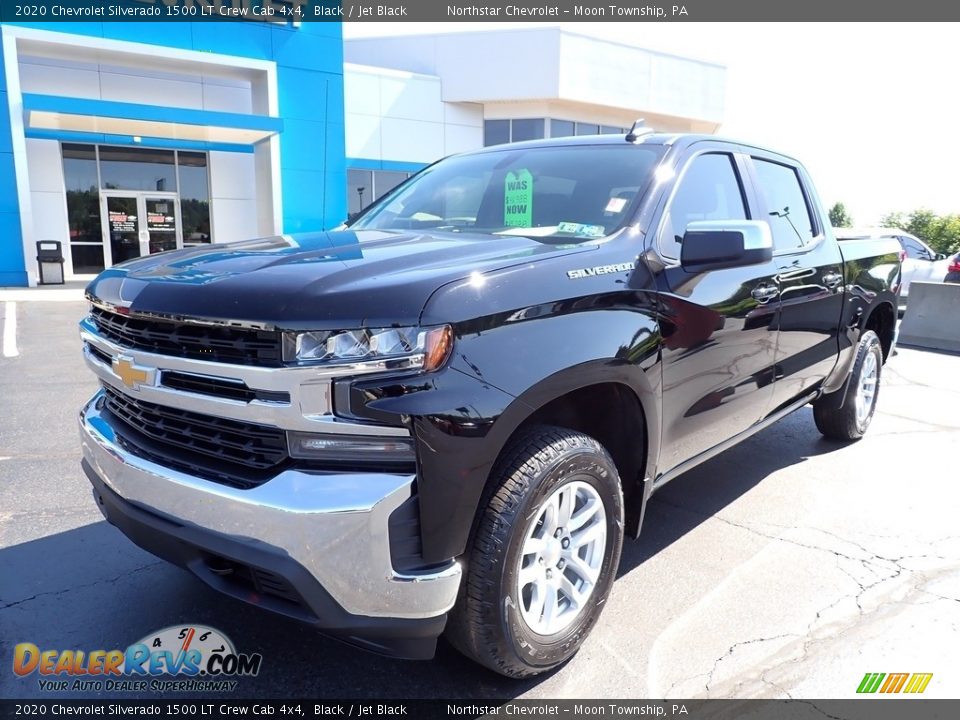 2020 Chevrolet Silverado 1500 LT Crew Cab 4x4 Black / Jet Black Photo #2