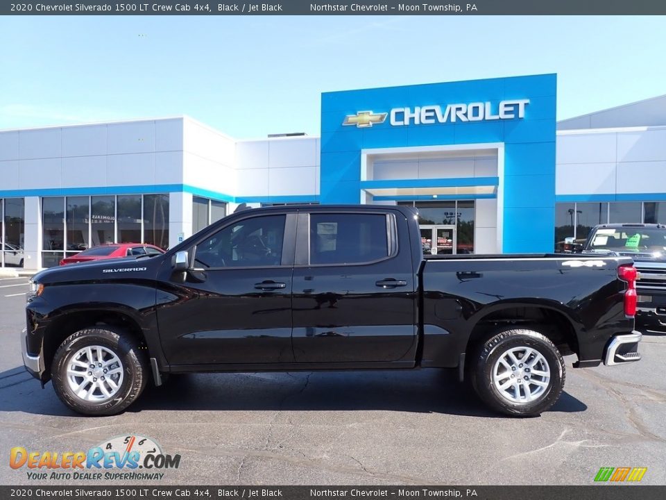 2020 Chevrolet Silverado 1500 LT Crew Cab 4x4 Black / Jet Black Photo #3