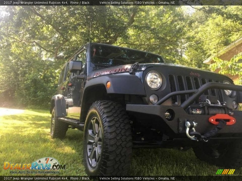 2017 Jeep Wrangler Unlimited Rubicon 4x4 Rhino / Black Photo #1