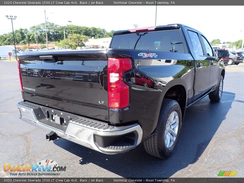 2020 Chevrolet Silverado 1500 LT Crew Cab 4x4 Black / Jet Black Photo #7