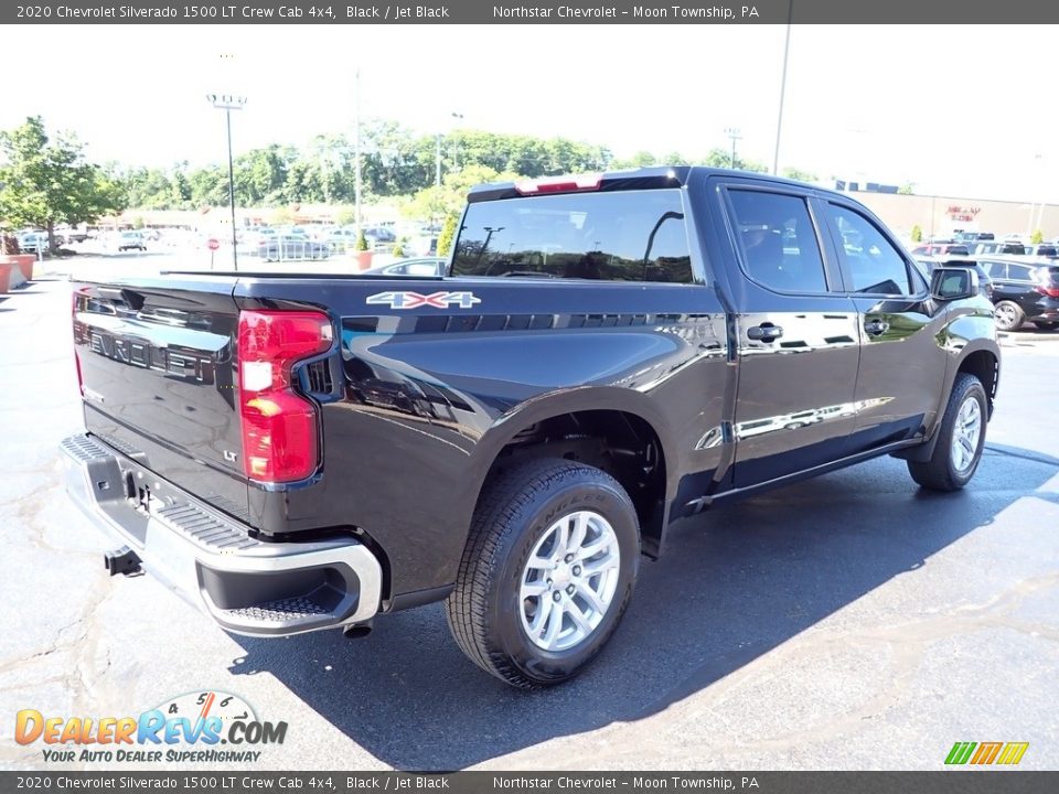 2020 Chevrolet Silverado 1500 LT Crew Cab 4x4 Black / Jet Black Photo #8