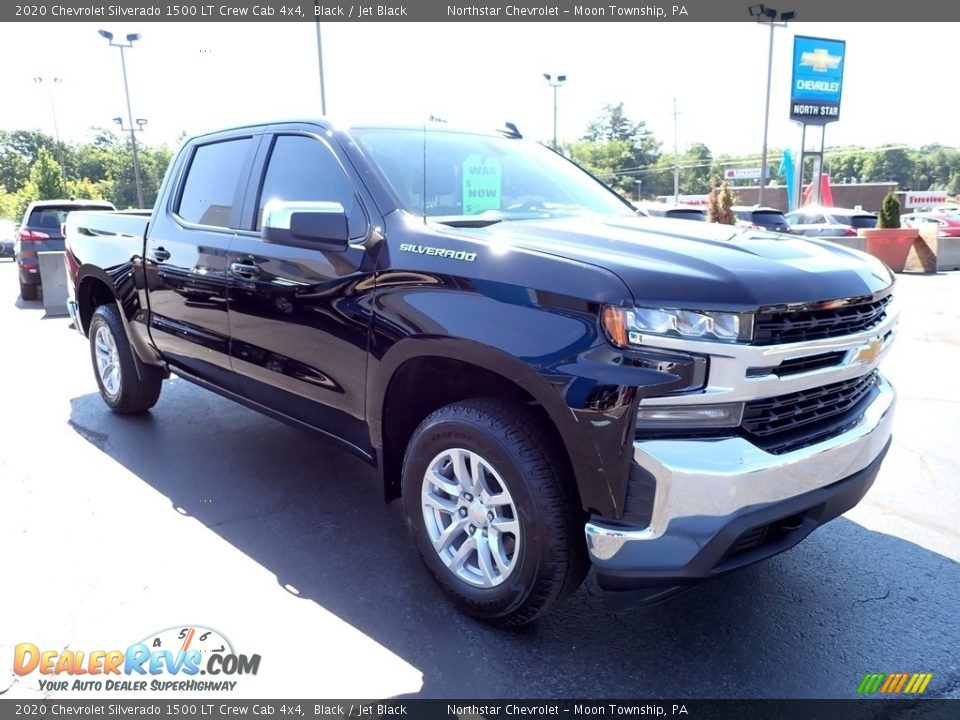 2020 Chevrolet Silverado 1500 LT Crew Cab 4x4 Black / Jet Black Photo #10