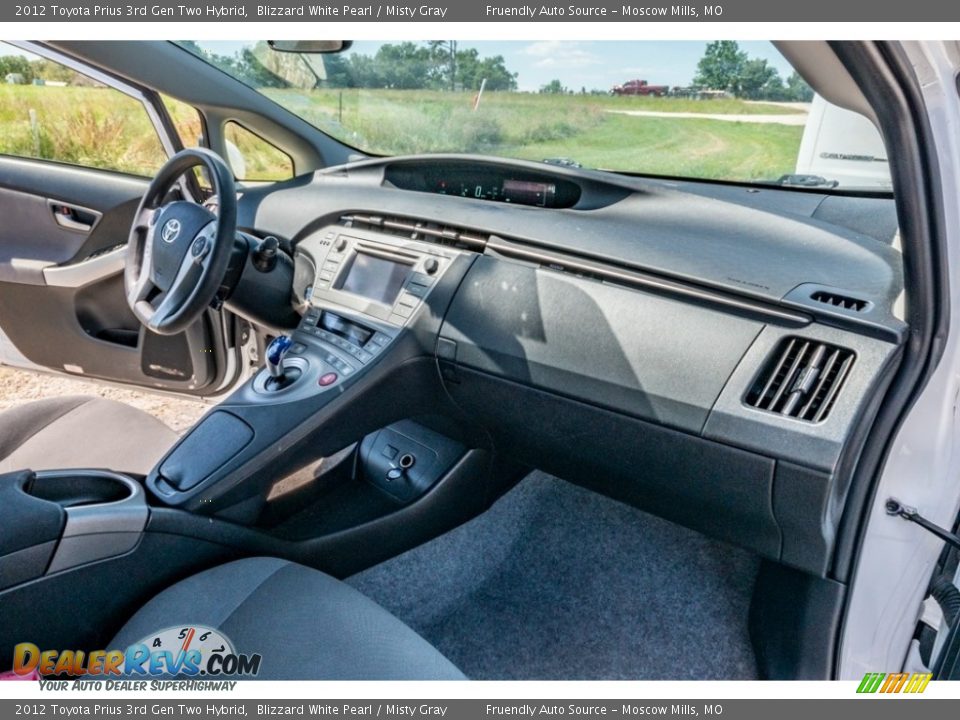 2012 Toyota Prius 3rd Gen Two Hybrid Blizzard White Pearl / Misty Gray Photo #27