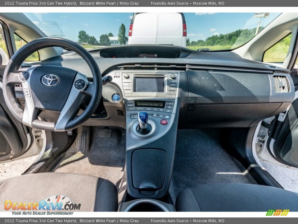 2012 Toyota Prius 3rd Gen Two Hybrid Blizzard White Pearl / Misty Gray Photo #30