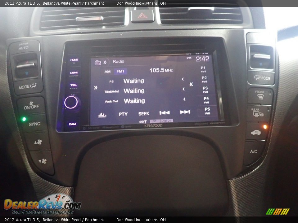 2012 Acura TL 3.5 Bellanova White Pearl / Parchment Photo #28