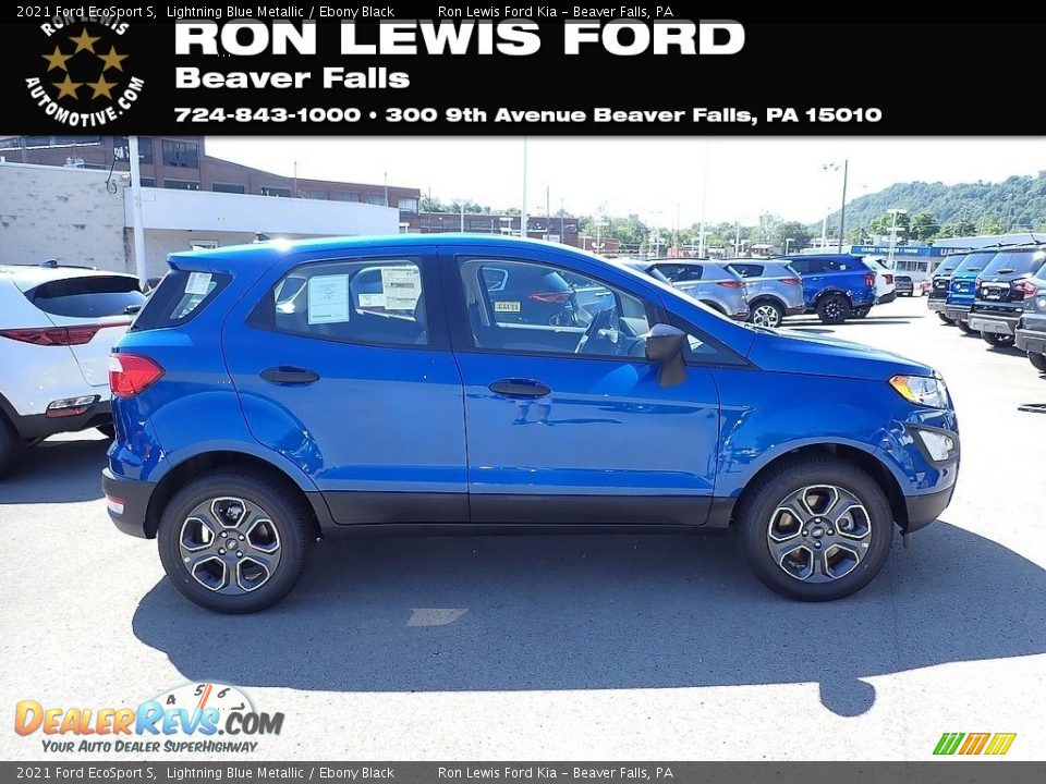 2021 Ford EcoSport S Lightning Blue Metallic / Ebony Black Photo #1